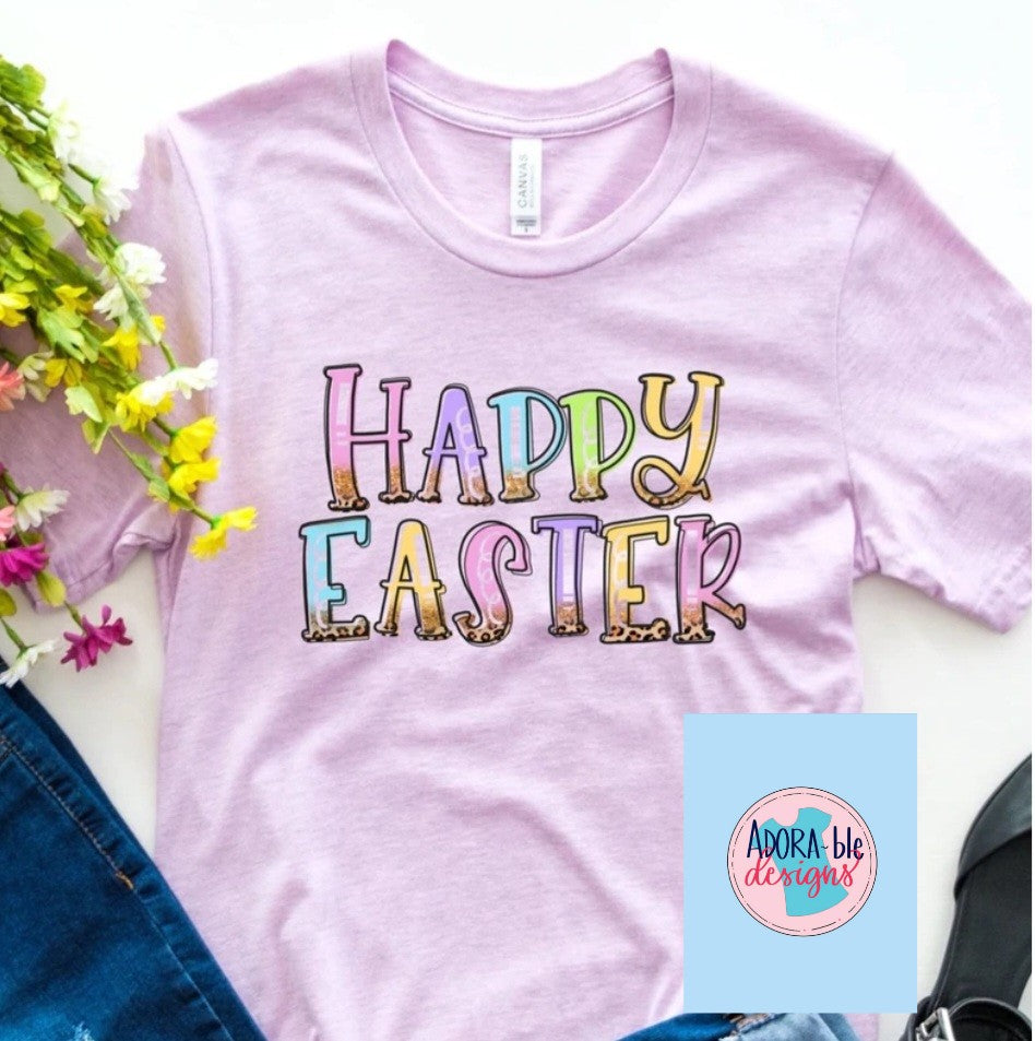Happy Easter Pastel & Leopard
