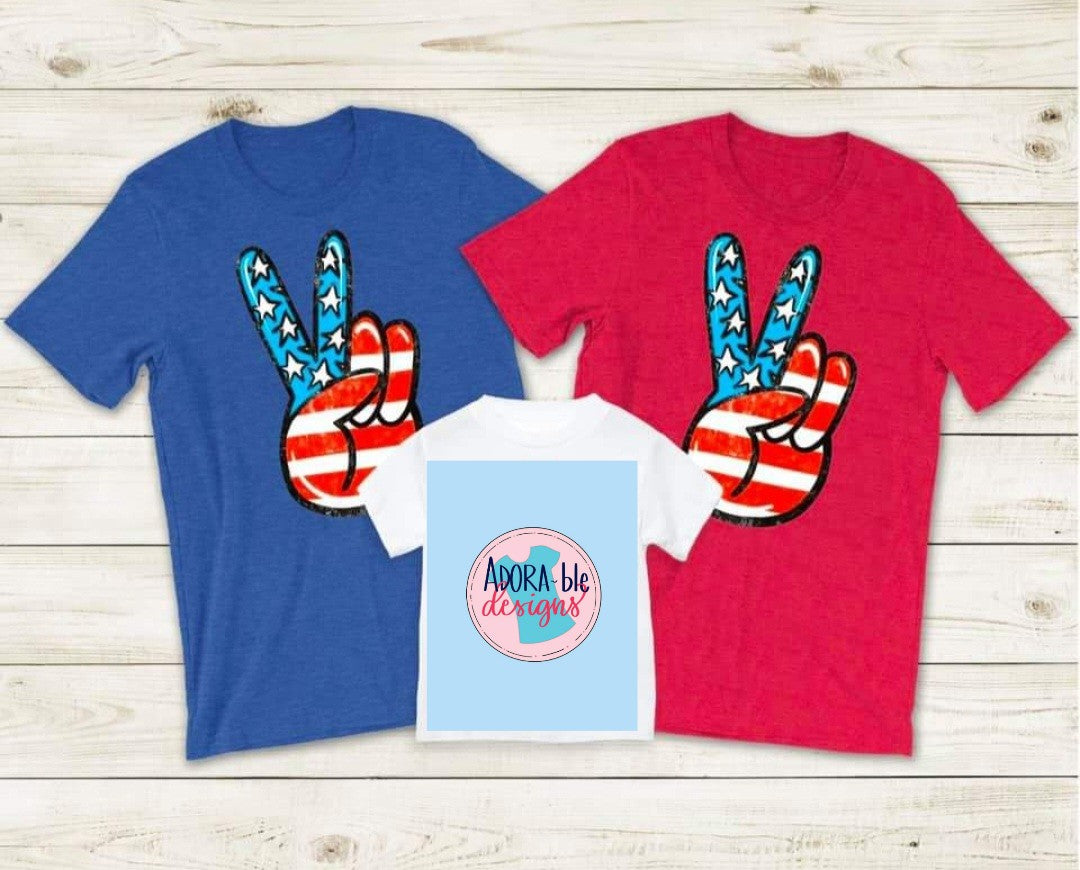 Peace Sign Stars & Stripes