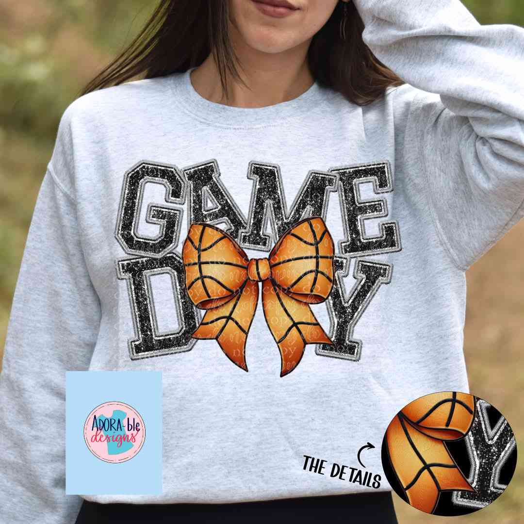 Game Day Basketball Bow