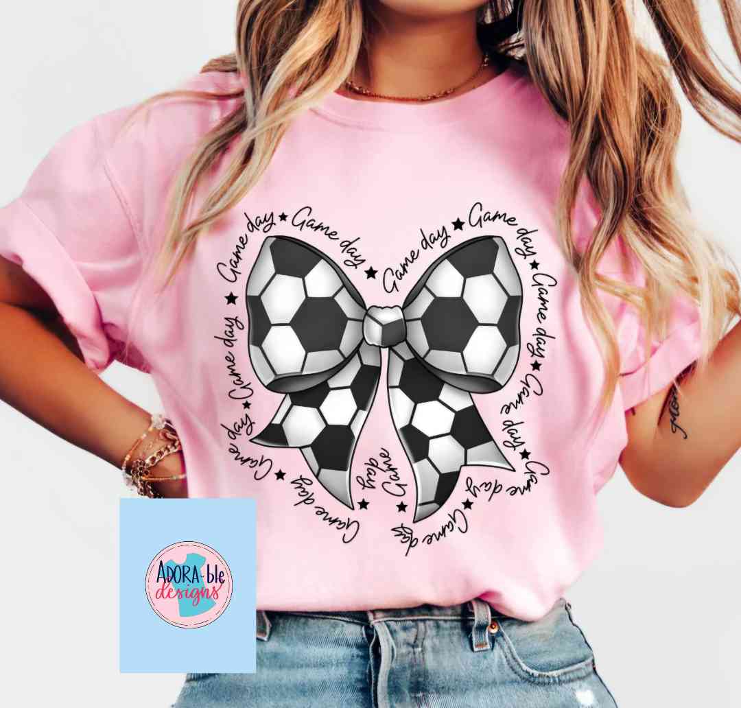 Game Day Soccer Bow