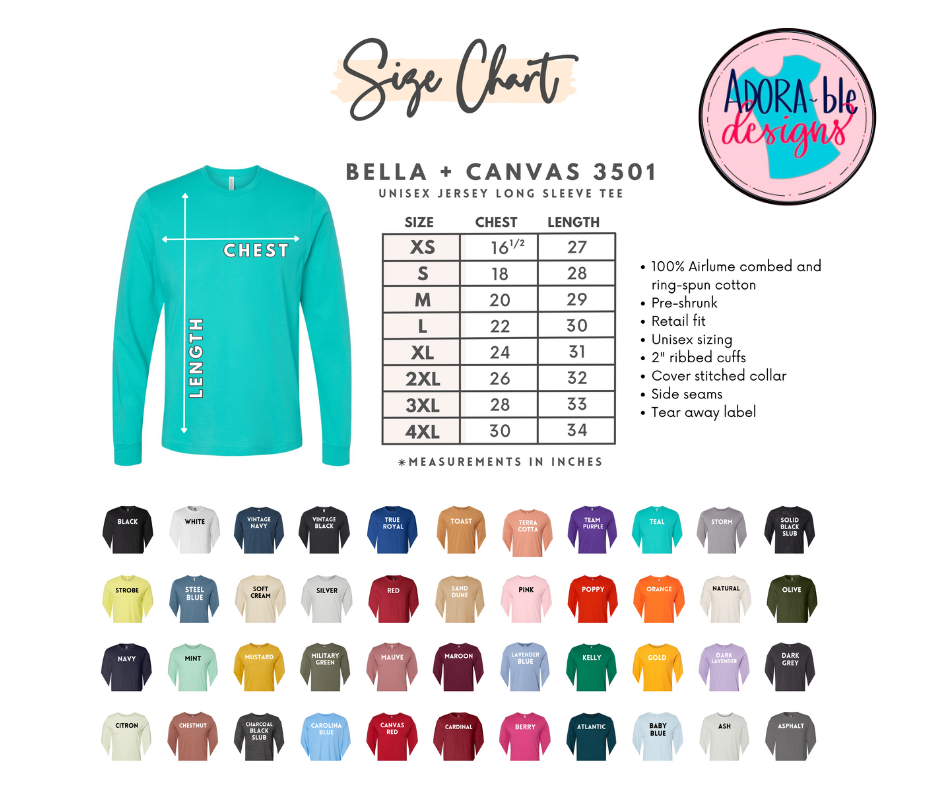 Bella Canvas Long Sleeve