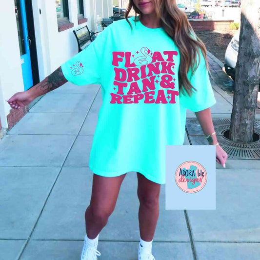 Float Drink Tan Repeat