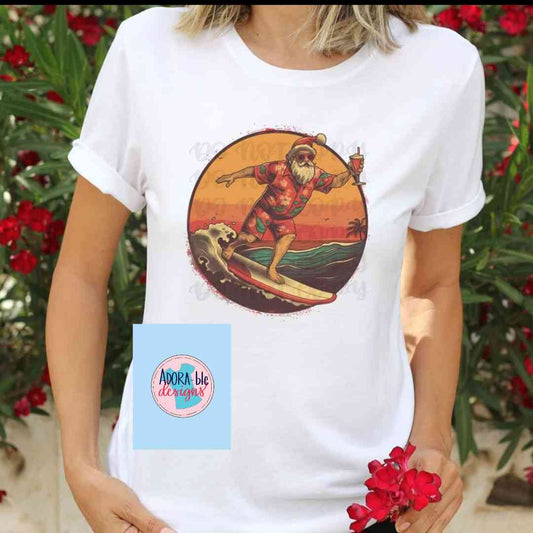 Surfing Santa