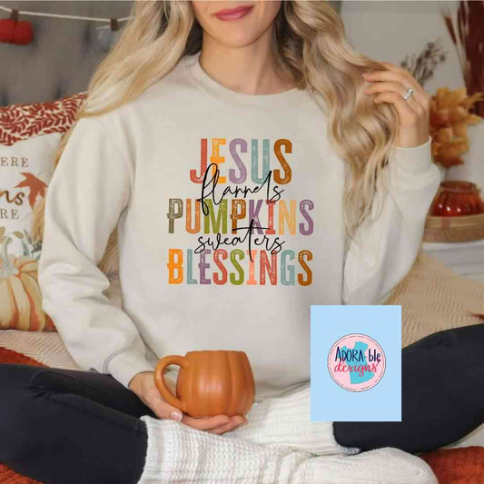 Jesus, Fannels, Pumpkins