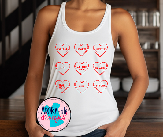 Gym Conversation Hearts