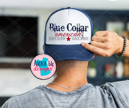 Blue Collar American Hat