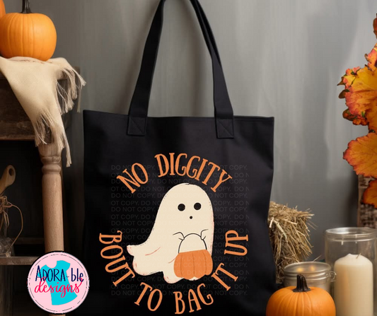Bout to Bag It Up Halloween Trick or Treat Bag