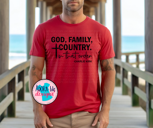 God, Family, Country
