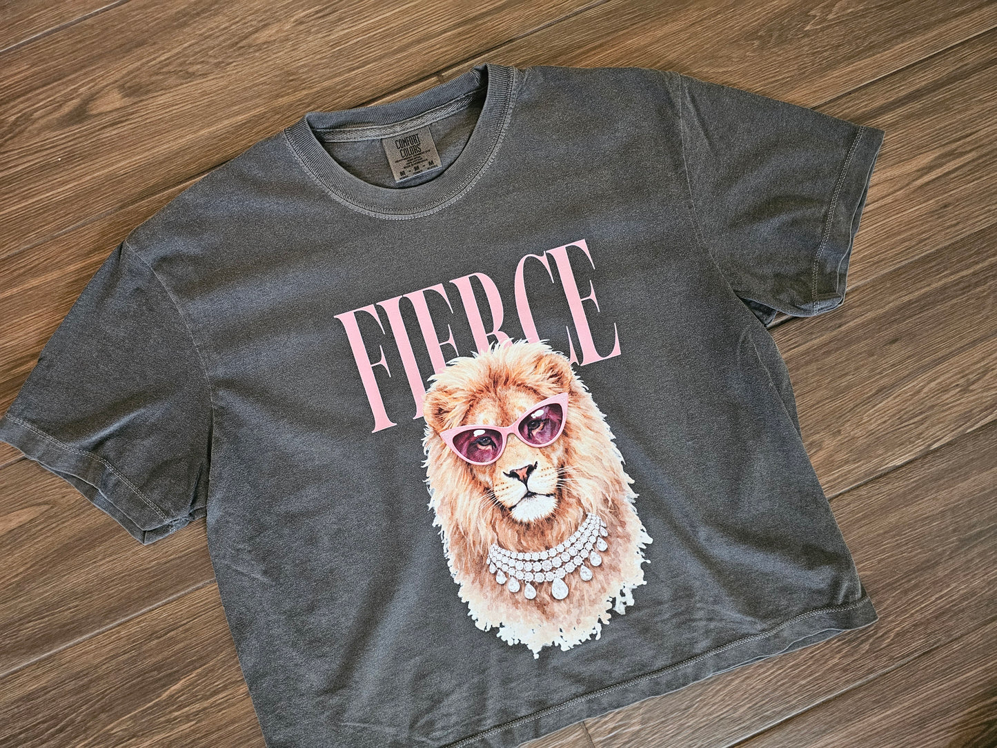 Pepper Comfort Color Fierce Crop T-shirt