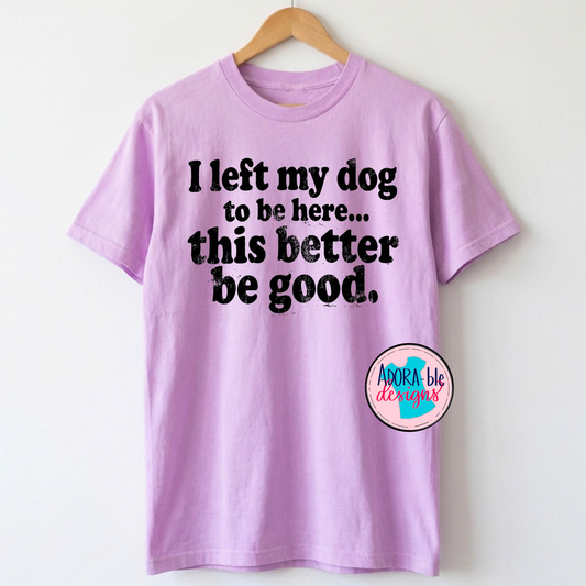 Left My Dog
