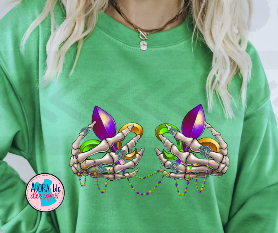 Skelli Hands Mardi Gras