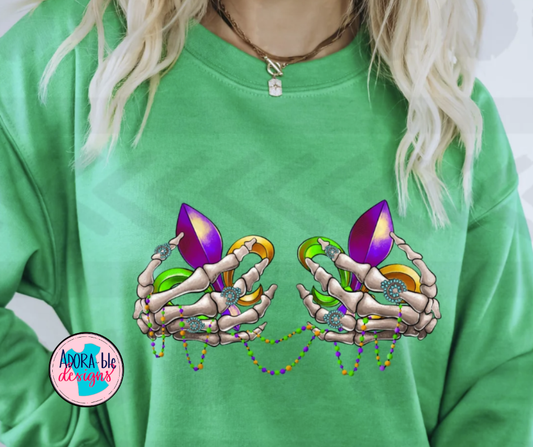 Skelli Hands Mardi Gras