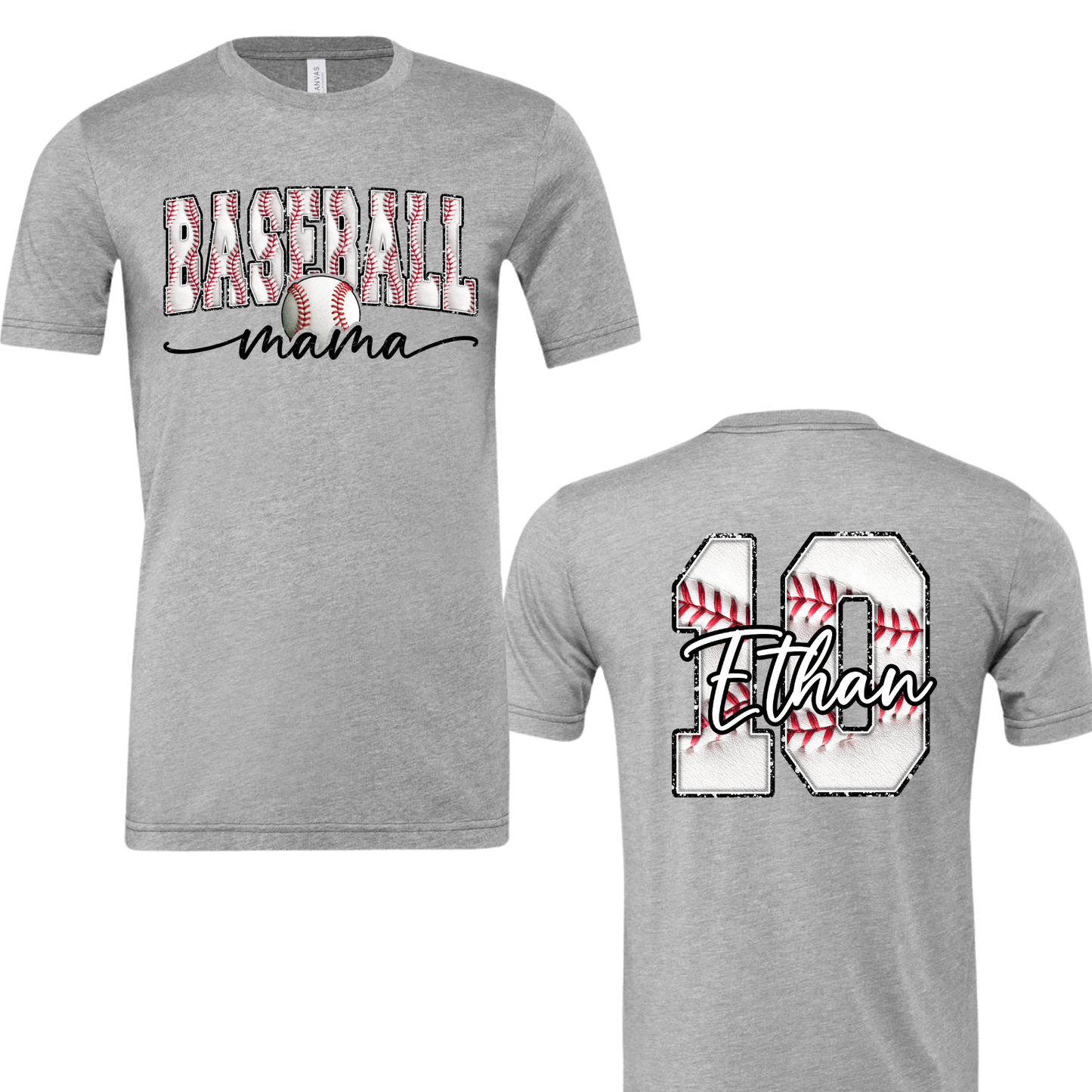Custom Baseball Mama T-shirt