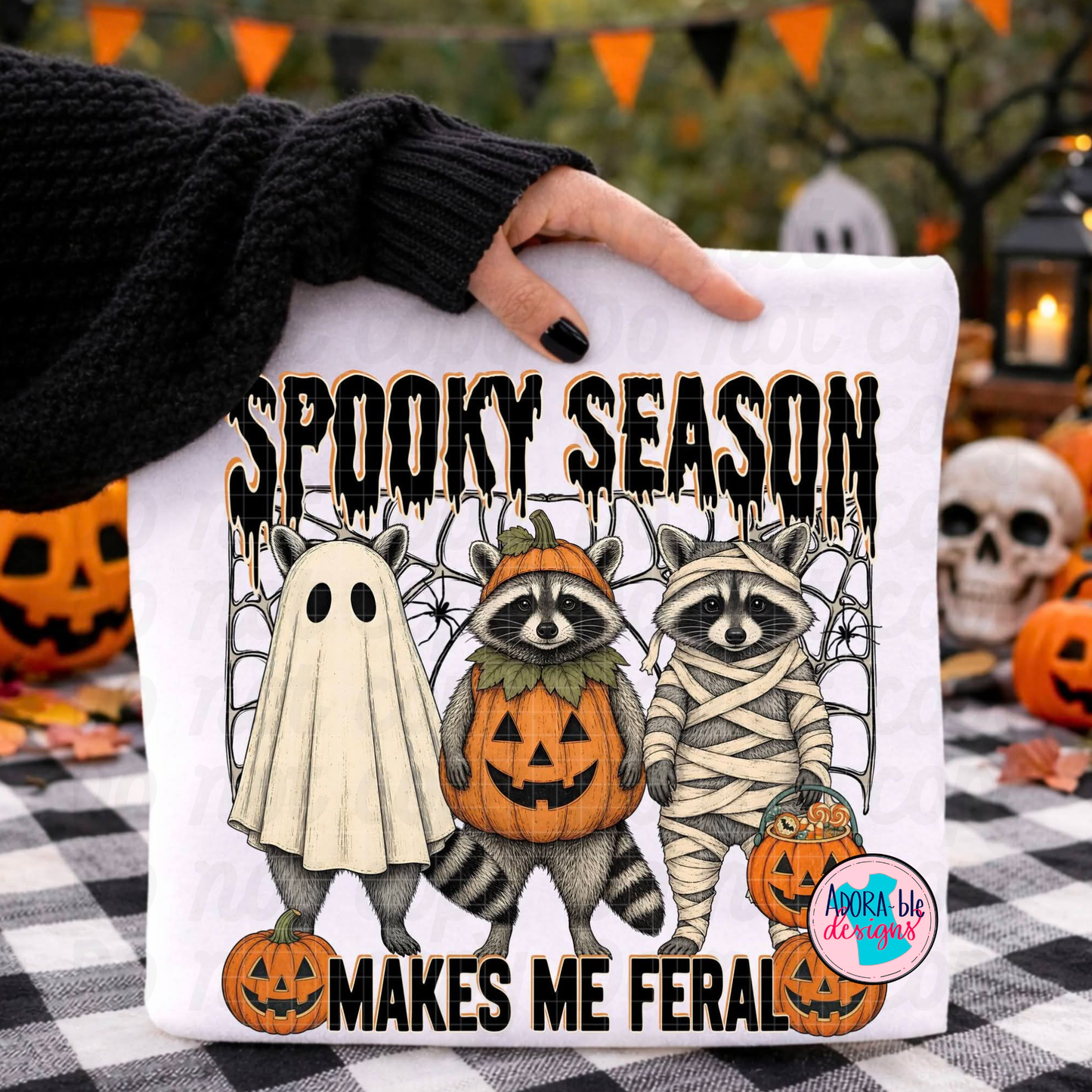 Spooky Feral Racoon
