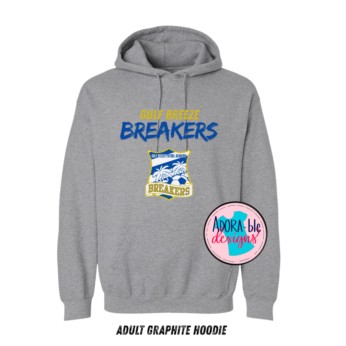 Gulf Breeze Breakers Graphite Hoodie