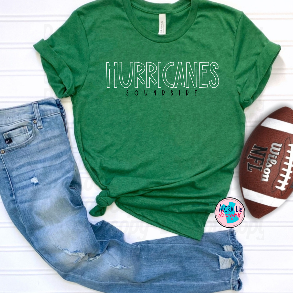 Soundside Hurricanes Green T-shirt