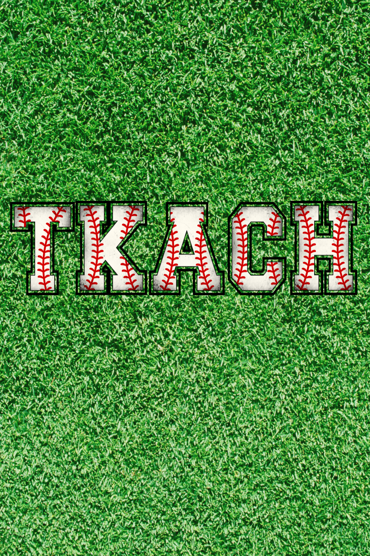 Custom Name Sticker Baseball Font