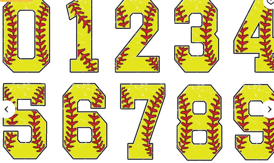 Custom Name Sticker Softball Font